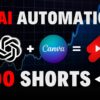 I Made 700 Monetizable YouTube Shorts for Faceless Channel in 18 MINUTES using AI Automation