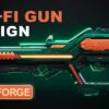Sci-Fi Gun Design with Stable Diffusion Forge UI & Photoshop