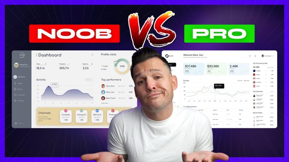 Amateur vs Pro UI Design | with examples