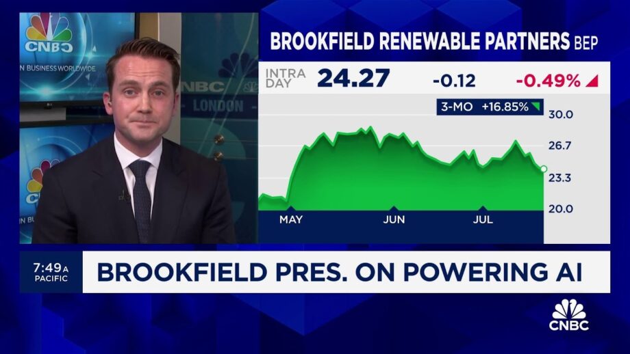 Demand for power is tremendous as AI capabilities grow, says Brookfield Asset Management's Teskey