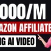 Make $1000/m Amazon Affiliate Marketing Using AI | Make Money On Amazon | Step By Step Tutorial