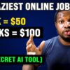 the laziest way to get paid $50+ daily for completing easy tasks with AI (Make Money Online with AI)