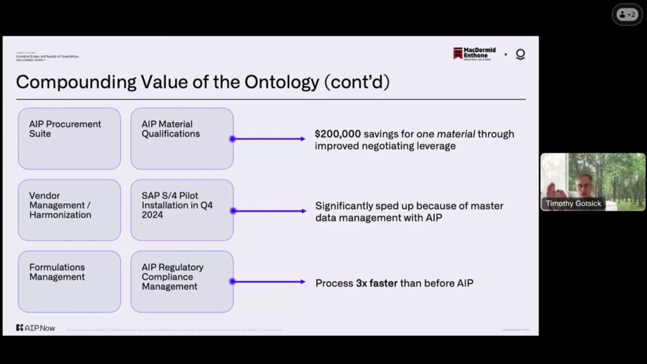 AI-Powered Master Data Management | MacDermid Enthone & Palantir