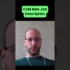 CSM Role Job Description