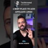 A 5 BEST PLACE TO ADD AFFILIATE LINKS: "Boost Your Earnings Now"!