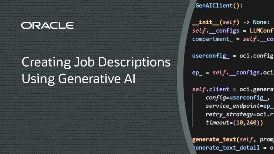 Creating Job Descriptions Using Generative AI