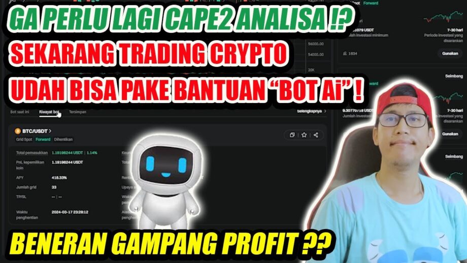 GA PERLU CAPE2 ANALISA.. TINGGAL TERIMA BERSIH?? TUTORIAL TRADING CRYPTO MENGGUNAKAN BANTUAN BOT AI