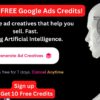 Generate ad creatives that help you sell. Fast. Using Artificial Intelligence.