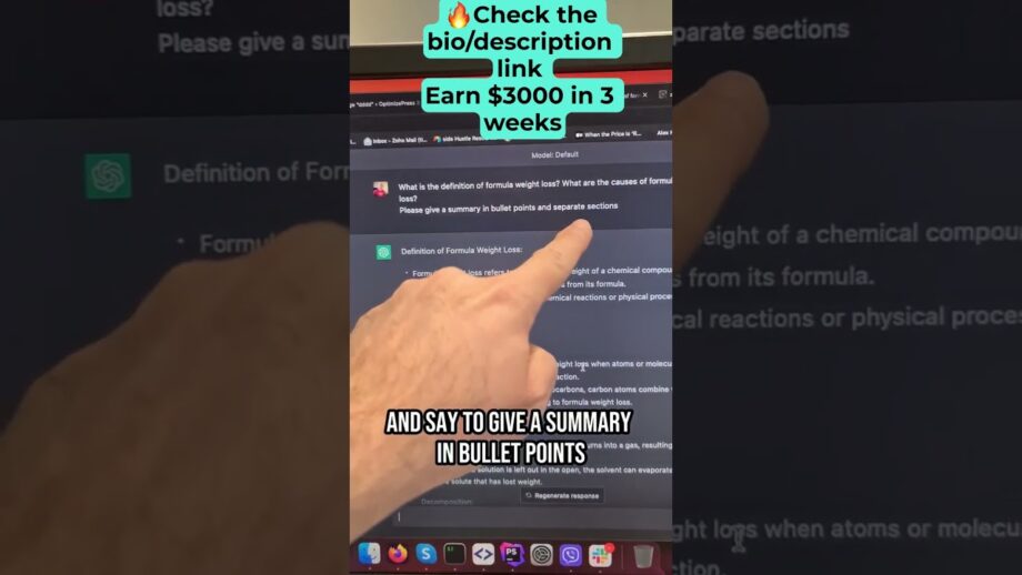 $1,000 Per Day |All automated | how to make money online with chatGpt AI #shorts #chatgpt