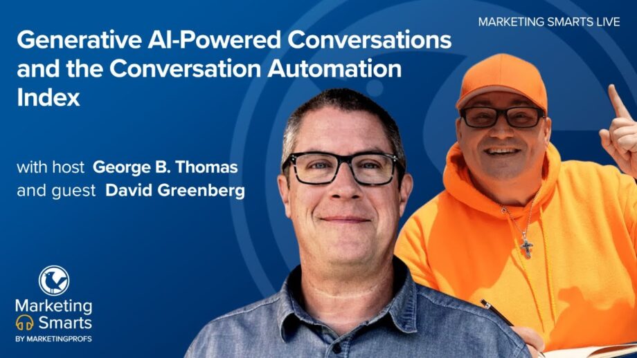 Generative AI-Powered Conversations and the Conversation Automation Index with David Greenberg