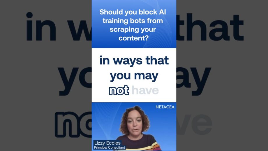 #shorts Should you block #AI training bots from scraping your content? #contenttheft