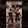 The rock and Ronaldo fight with chocolate #ai #football #animeedit