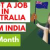 How to get a job in Australia directly from India🤑482 Visa