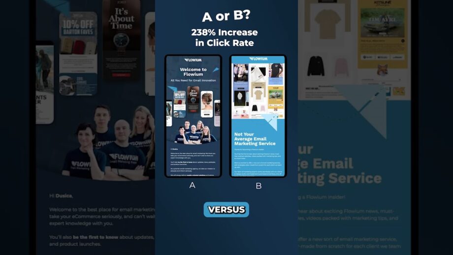 A/B Testing Comparison for Email Click Rate #shorts