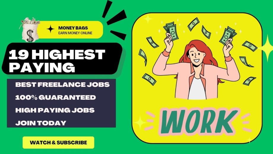 19 Highest Paying Freelance Jobs in 2023 - Work from home and earn thousands of dollars 💰