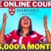 10 FREE Online Courses From Harvard University That Can Pay You US$6,000 A Month With A Side Hustle