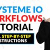 Systeme io Workflows Tutorial ❇️ Visually Automate Your Marketing