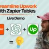 Automate Upwork Freelance Onboarding | Learn Zapier Tables in 4 Minutes