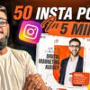 Create 50 Instagram Posts in Just 5 Mints Using AI | How To Create Instagram Post Using AI