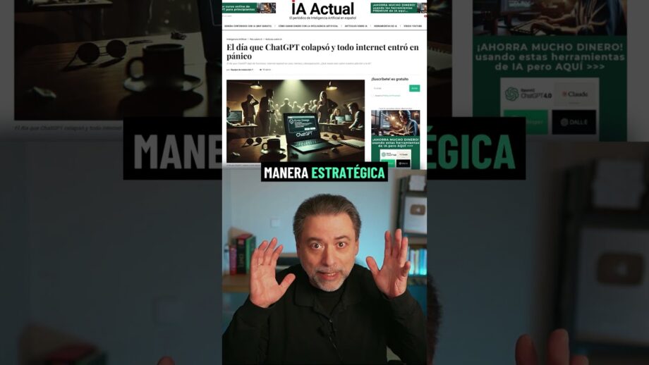 ¡Se ha caído Chat GPT! No te quedes con un solo chatbot y no dependas al 100% de la IA