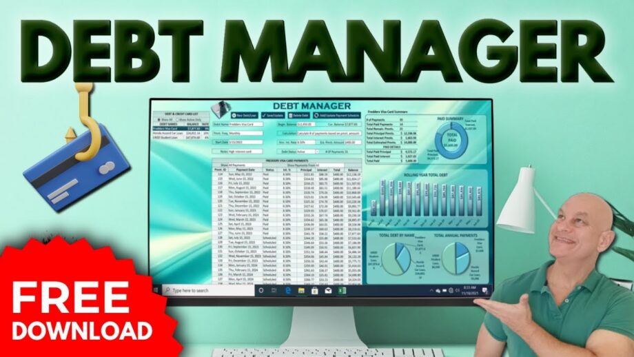 How To Create Your Own Debt Manager WIth Automated Payments In Excel - FROM SCRATCH + FREE DOWNLOAD