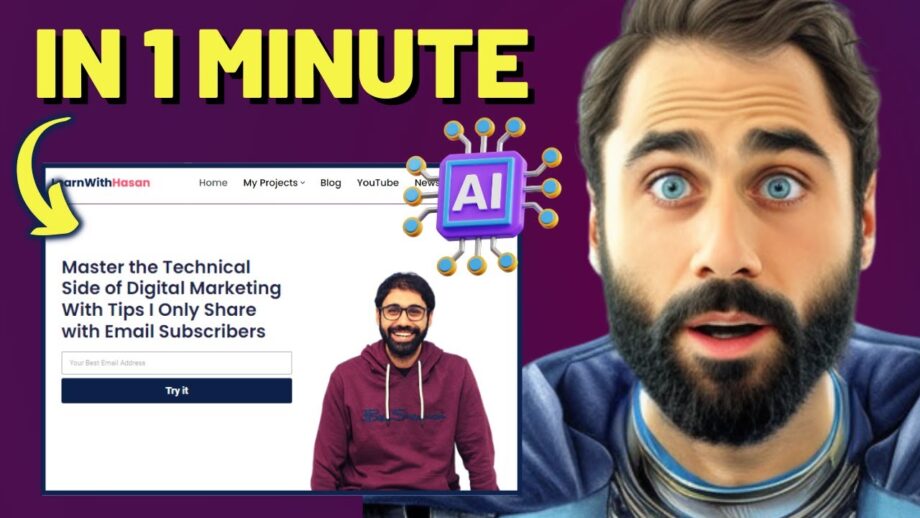 Unbelievable! Create A Full Website in 60 Seconds With AI
