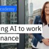 Putting AI to work for Finance