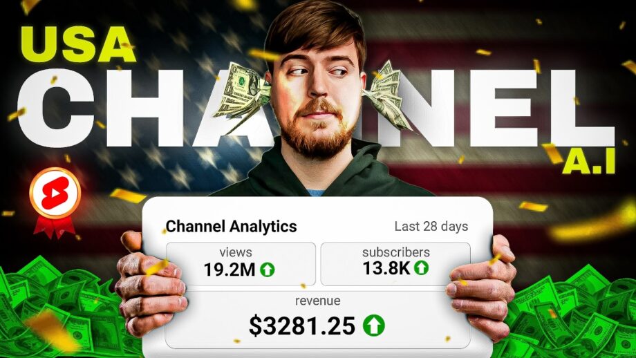 Create a USA Based AI channel for FREE and Earn 100X More Money from YouTube 💸