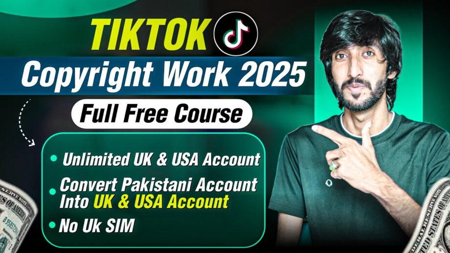 Tiktok Monetization in Pakistan Tiktok Copyright Work 2025 Complete Course
