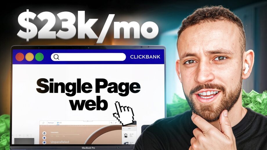 How This “1-PAGE!” Website Makes $23,000/Month (Affiliate Marketing 2025)