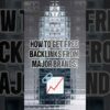 How to Get Free Backlinks from Major Brands  #ai #seo #backlinks