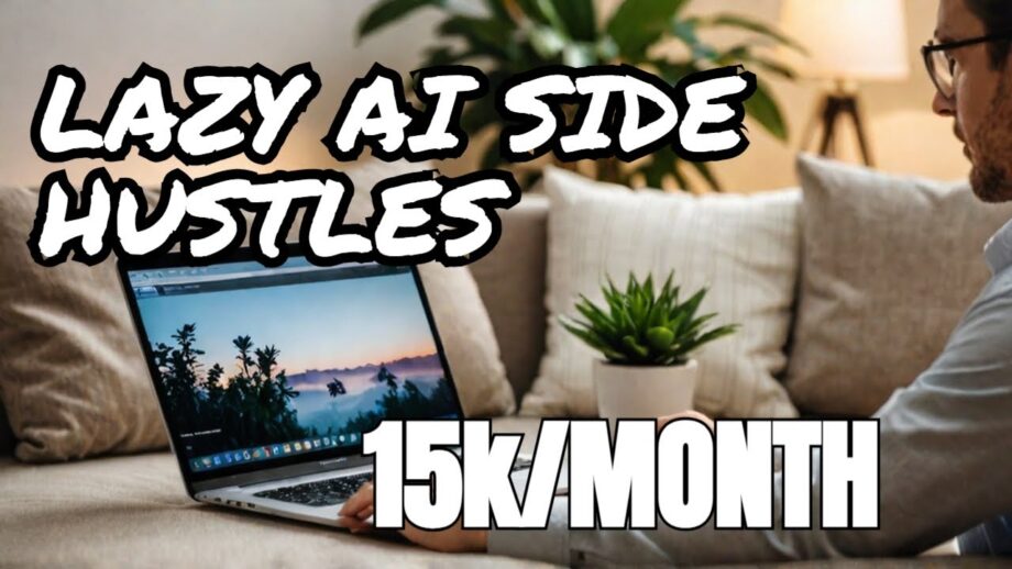 Work Less, Earn $15,000/Month with Lazy AI Side Hustles