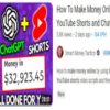 Unleashing the Power of YouTube Shorts, Make Thousands Each Time With ChatGPT  ($32,900/Mo Faceless)