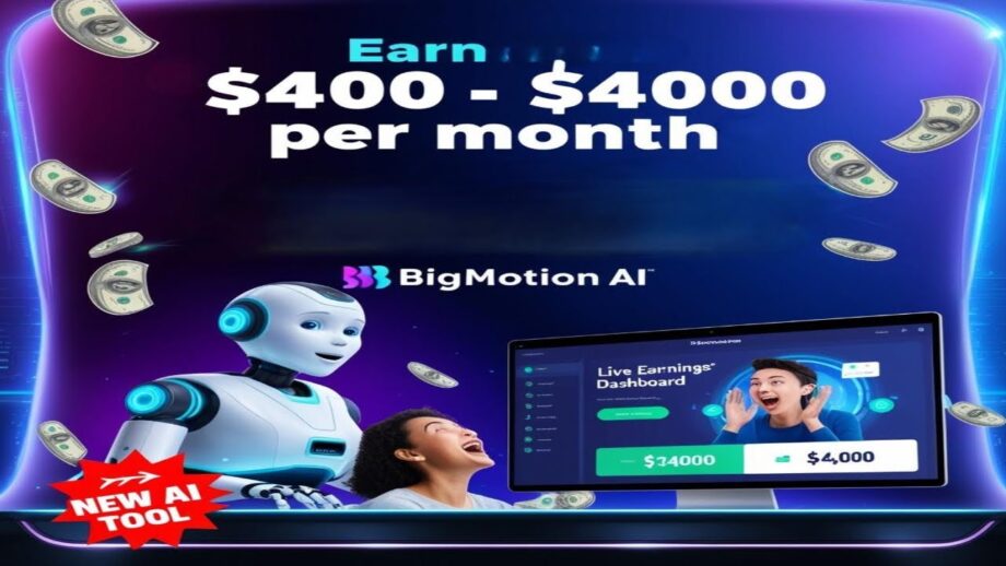 Earn $400 - $4000/Month with BigMotion AI | Passive Income with AI Tools