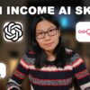 5 High Income skills to Learn To Make Money Online With AI