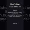 🔥 This AI Tool Made Me $500 in 24 Hours – 100% Automated! #shorts