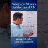 salary after 10 years in diploma mechanical jobs #shortsvideo #shorts #viralvideo #viral