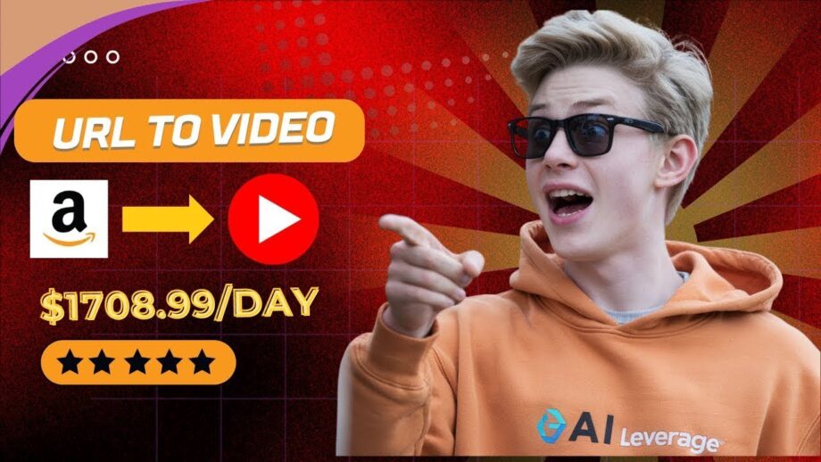 How I Earned $1,708.9 Turning Amazon URLs into YouTube Videos with This AI Tool | No Products Needed
