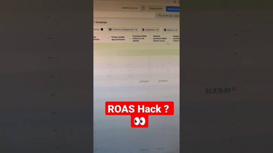 Facebook Ads ROAS Hacking? 👀👀🤙 Dropshipping E-commerce