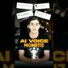 ai voice yotube channel monetization