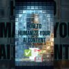 How To Humanize Your AI Content #ai #contentmarketing #contentcreation