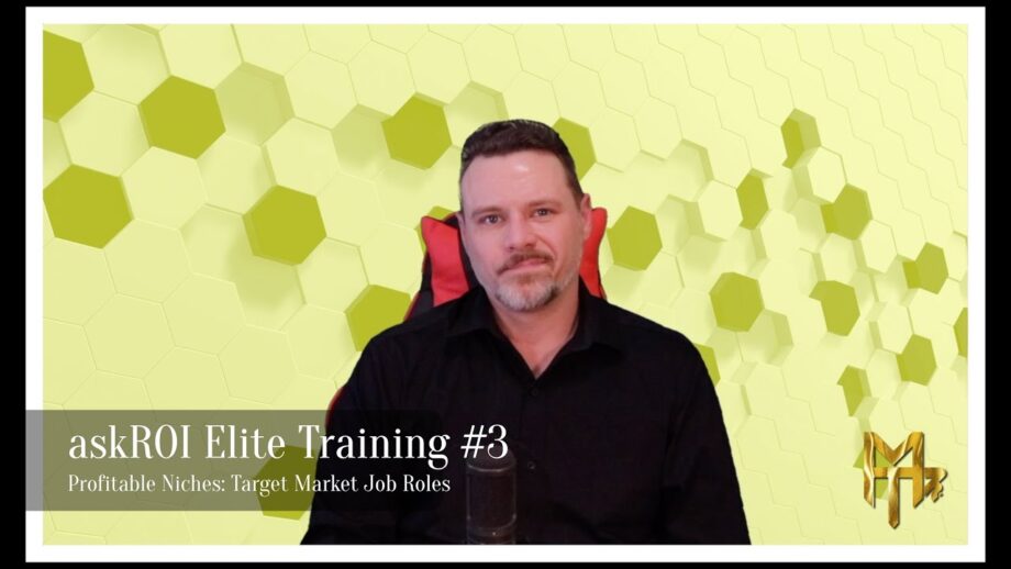 askROI Affiliate Training #3 Target Market Job Roles