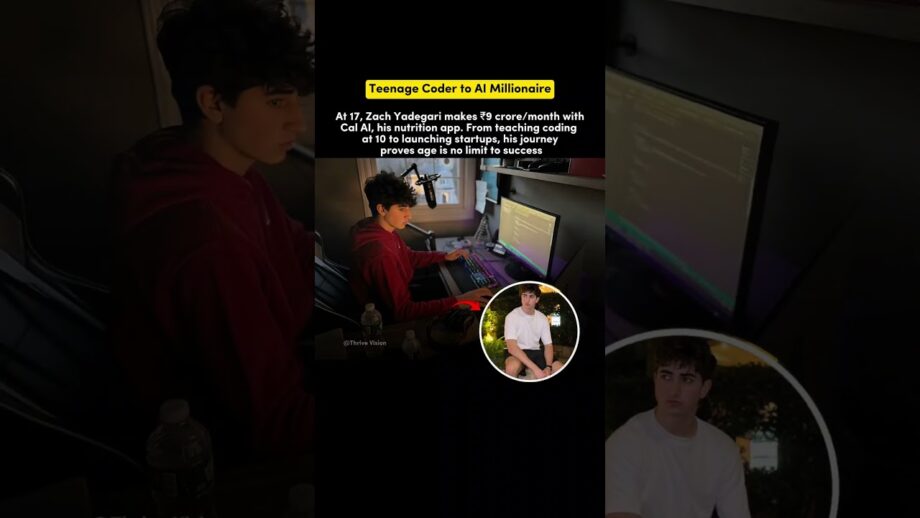 ₹90 Million Per Month at 17 ? Meet the Young AI Entrepreneur ! #shorts #success #millionaire