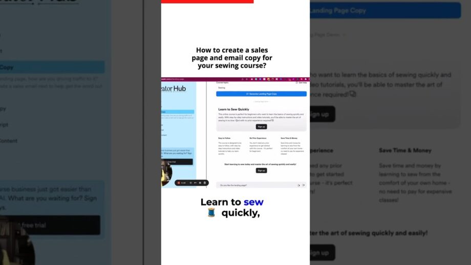 🚨 Create a Sales Page with A.I. 🚨