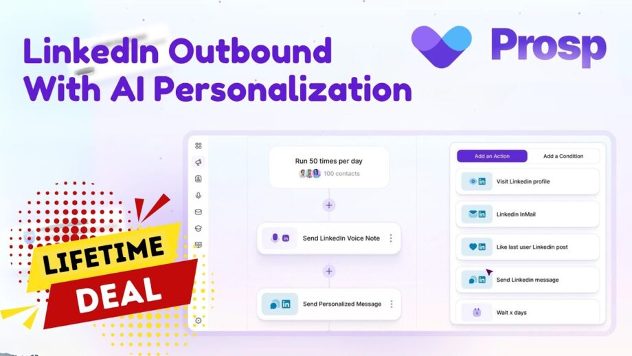 Prosp Lifetime Deal — AI-Powered LinkedIn Automation Tool on AppSumo