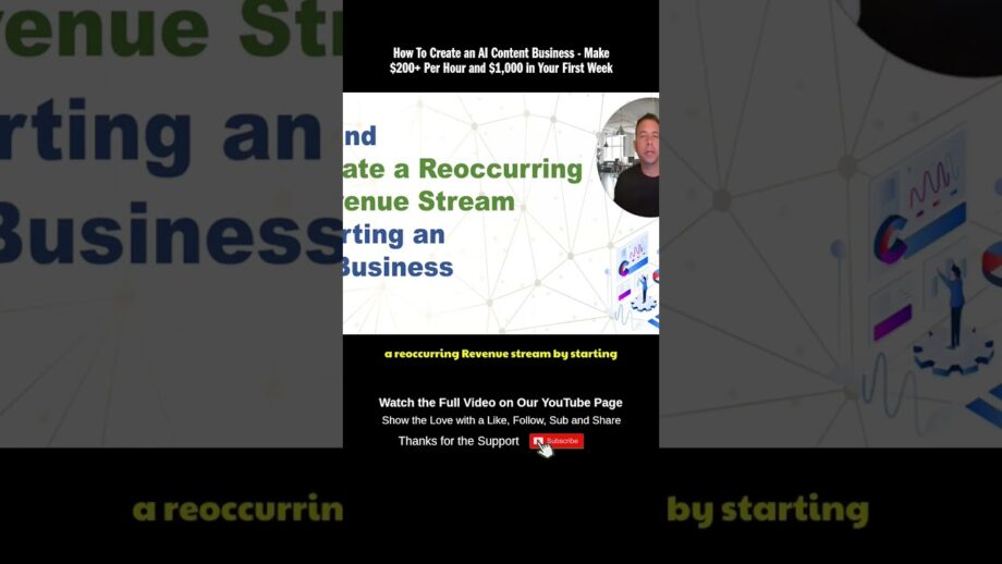 How To Create an AI Content Business - Make $200+ Per Hour and $1,000 in Your First Week