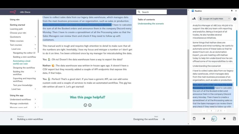 N8N Automating a (real-world) use case