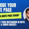 Explode Your Instagram Quote Page Growth Hacks AI, Reels, Canva Tips