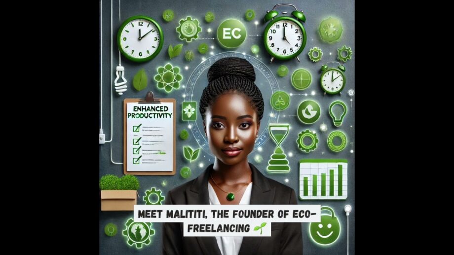 Malititi’s eco-freelancing 🌱 uses AI tools to boost productivity & protect the planet! 🌎💻