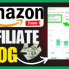Create a FREE AI Amazon affiliate blog and earn up to $1000 per month